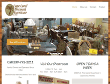 Tablet Screenshot of capecoralfurnitures.com